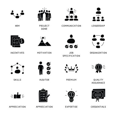 İş Kavramları El Çizimi simgeleri - vektör 