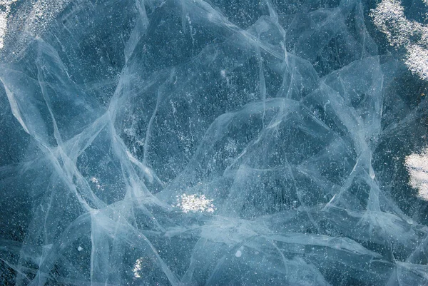 Erstaunliches Eis auf dem Baikalsee — Stockfoto