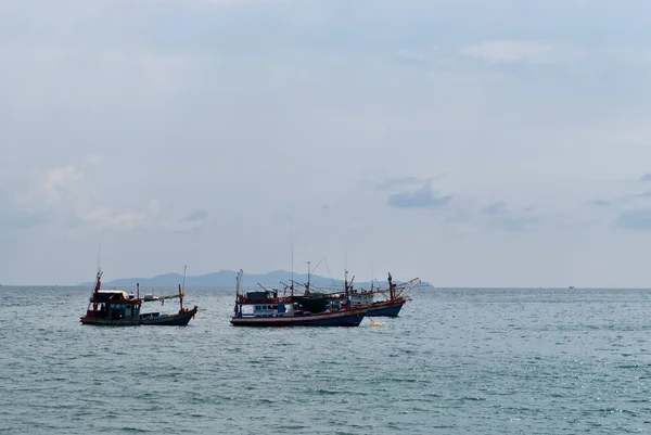 타이만 (灣) 에서 고기잡이를 하는 스쿠너 — 스톡 사진