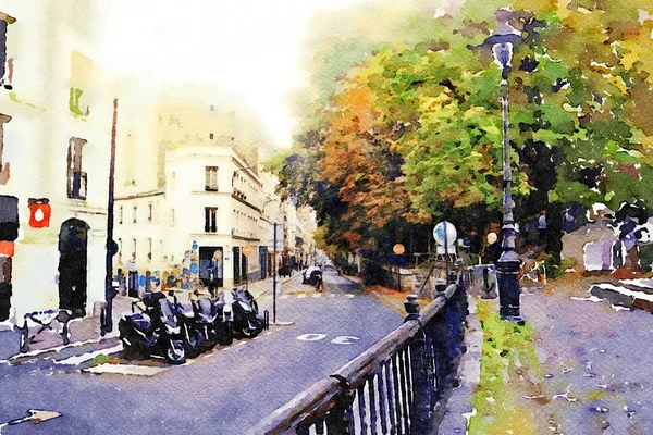 Paris 'teki Seine kanallarında yürüyüş.