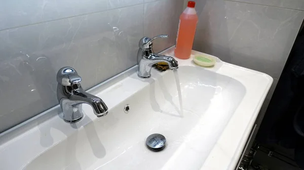 Händewaschen Mit Seife Ist Eine Wichtige Sache Und Auch Desinfizieren — Stockfoto