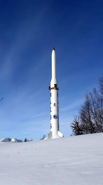 Kiruna Schweden Februar 2020 Die Maxus Rakete Auf Einem Der — Stockfoto