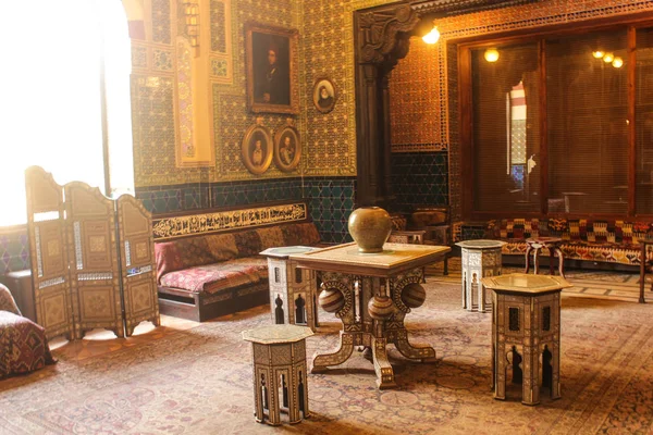 Habitación con clase en el Palacio Mohamed Ali en El Cairo, Egipto, tomada el 3 de abril de 2015 —  Fotos de Stock