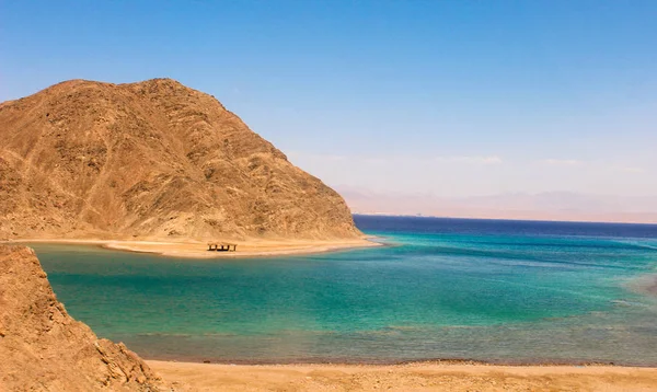 Sea & mountain View of the Fjord Bay in Taba, Egypt — Stock Photo, Image