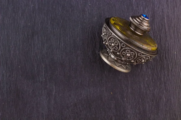 Prata Oriental Artisitc Arabian Oud Perfume — Fotografia de Stock