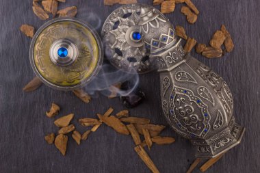 Gümüş oryantal Artisitc Arap Oud parfüm
