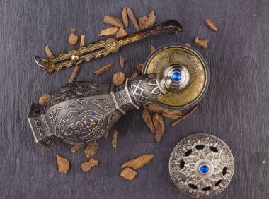 Gümüş oryantal sanatsal Arap Oud parfüm