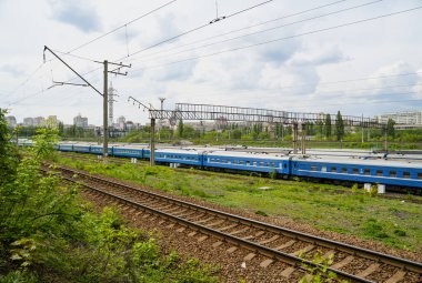 Bahar zamanı tren, Kiev, Ukrayna