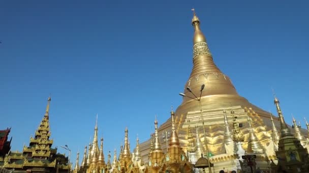 Yangon Myanmar Aug 2019 Shwe Dagon Pagoda Yangon Myanmar — Stockvideo