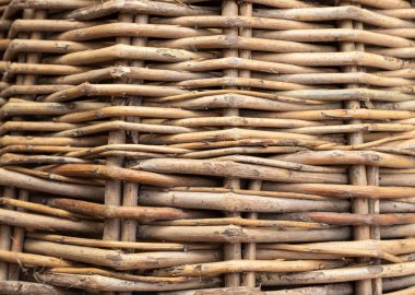 Background in the form of a fragment of a wicker basket clipart