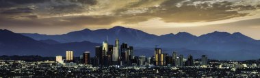 Günbatımında Los Angeles Skyline