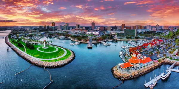 Long Beach City Panorama Los Angeles