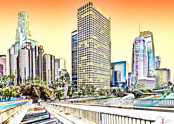 Los Angeles City Ilustración — Foto de Stock