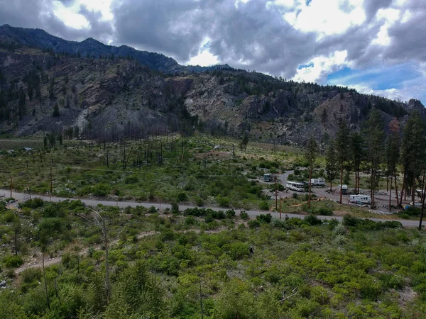 Tremenda Fotografía Aérea Del Pintoresco Parque Estatal Del Lago Alta — Foto de Stock