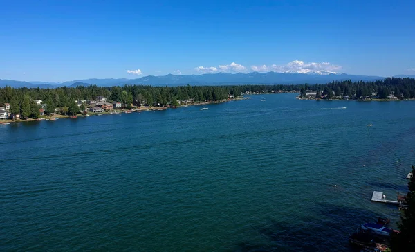 Man Made Lake Tapps Een Mooie Zomerdag Bonney Lake Washington — Stockfoto