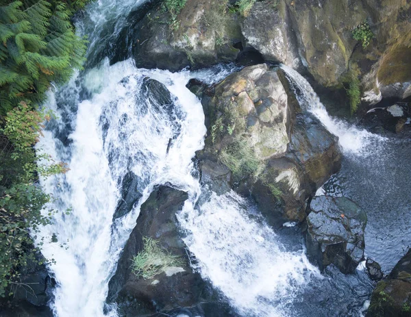 Ruisseau Tumwater Falls Dans Parc Populaire Dans Comté Thurston Ouest — Photo