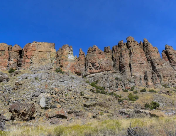 Fantastiska Badlands Och Palisades John Day Fossil Sängar Clarno Enhet — Stockfoto