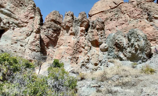 Καταπληκτικά Badlands Και Palisades Του John Day Ορυκτά Κρεβάτια Κλάρνο — Φωτογραφία Αρχείου