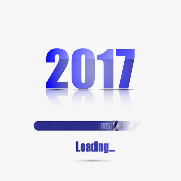 Gott nytt år 2017 bakgrund. Färgglada gratulationskort design. — Stock vektor
