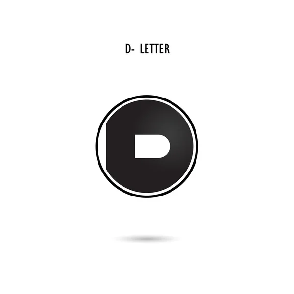 Créatif D-lettre icône abstraite logo design.D-alphabet symbole . — Image vectorielle