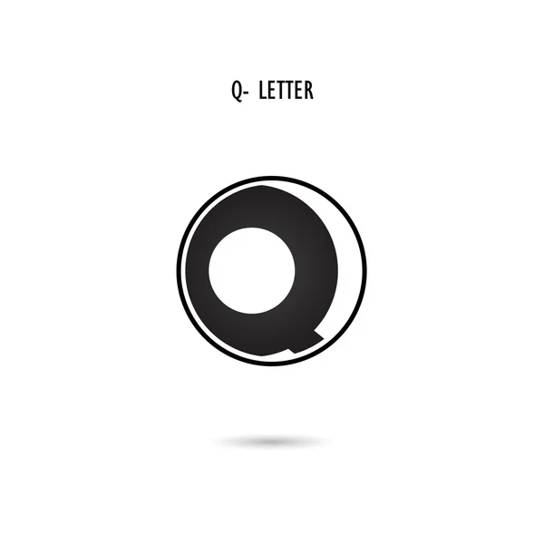 Креативна піктограма Q-листа абстрактний логотип. Символ Q-алфавіту . — стоковий вектор