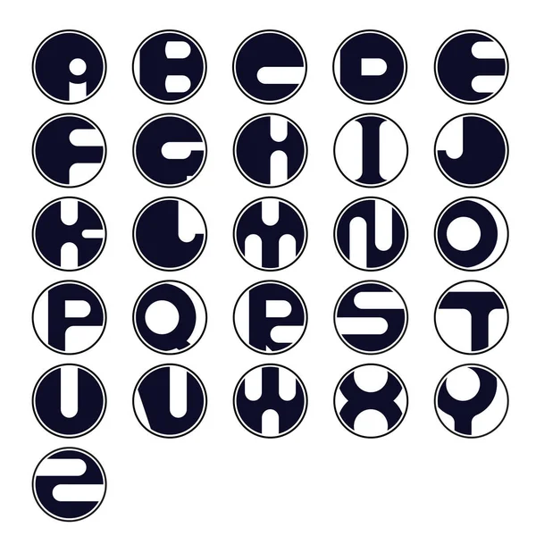 Circle letter icon abstract logo design vector template.Vector i — Stock Vector