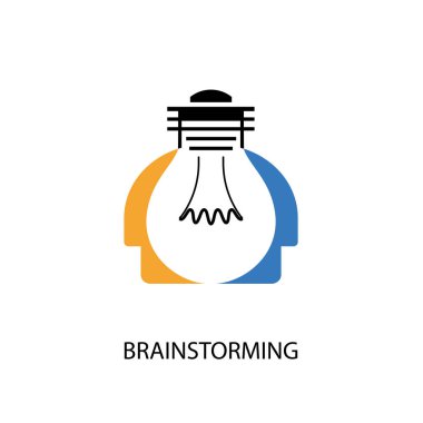 Yaratıcı ampul ve insan kafaları vektör tasarım afiş templat