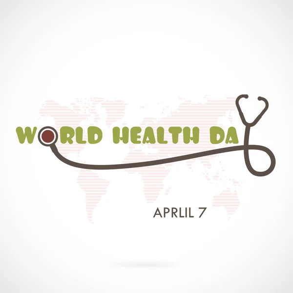 World Health Day Typographical Design Elements. World Health Day