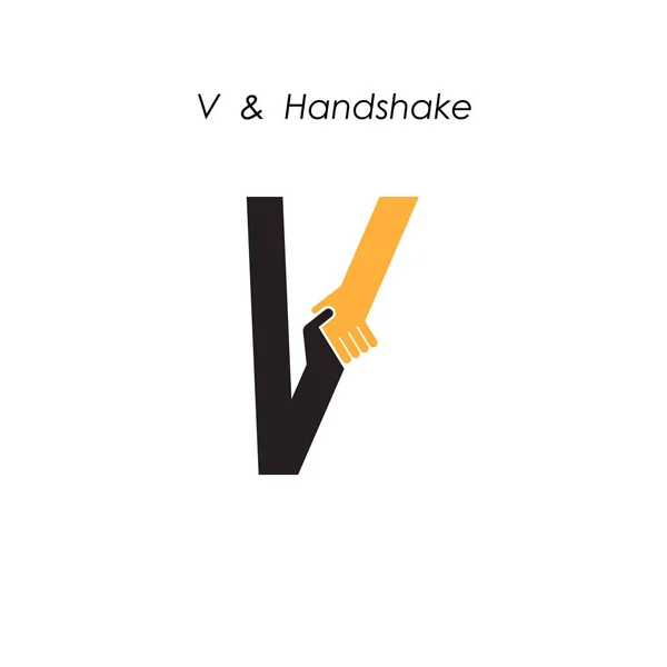 創造的な V 手紙アイコン抽象的なロゴ デザイン ベクトル テンプレートです。バス — ストックベクタ