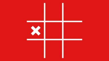 Tic Tac Toe. X-O oyunu. Tic Tac Toe öğeleri.