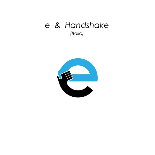 Creativo E- icono de la letra diseño del logotipo abstracto vector template.Bus — Archivo Imágenes Vectoriales