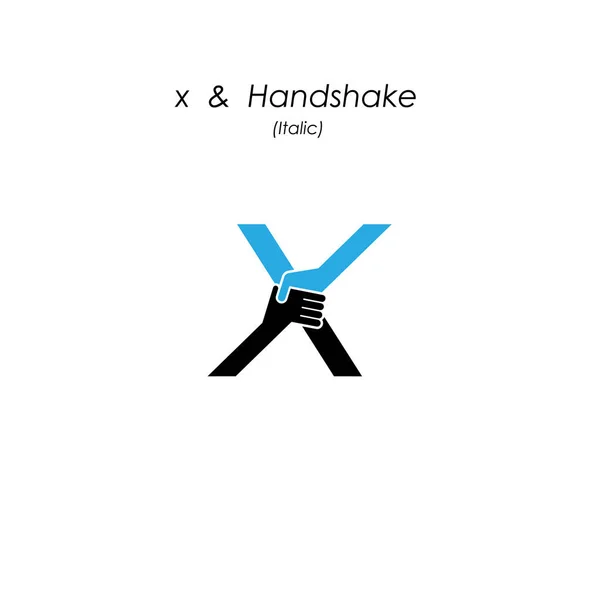 Creative X - mektup simgesi soyut logo tasarım vektör şablonu. Otobüs — Stok Vektör