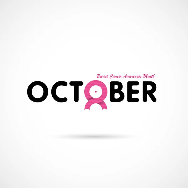 Breast Cancer oktober medvetenhet månad kampanj Background.Women — Stock vektor