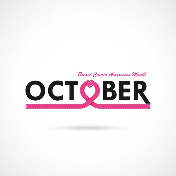 Breast Cancer oktober medvetenhet månad kampanj Background.Women — Stock vektor