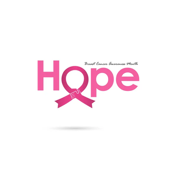 Campagne d'information du Mois de la sensibilisation au cancer du sein Octobre Femmes — Image vectorielle