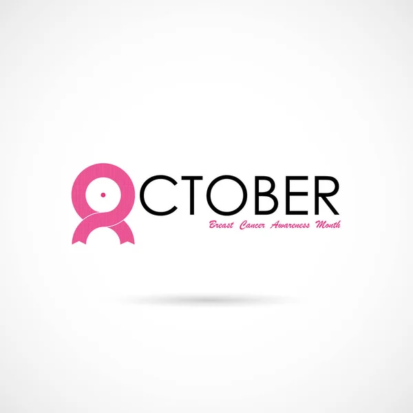 Borst kanker oktober Awareness maand campagne Background.Women — Stockvector