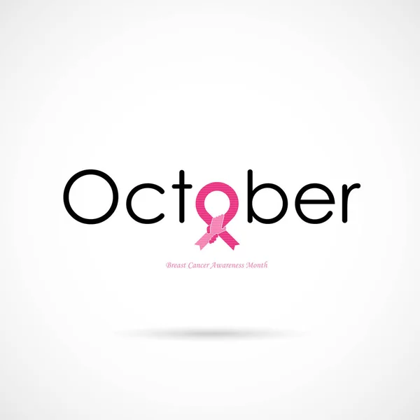 Breast Cancer October Awareness Month Campaign Background.Women — Stock Vector