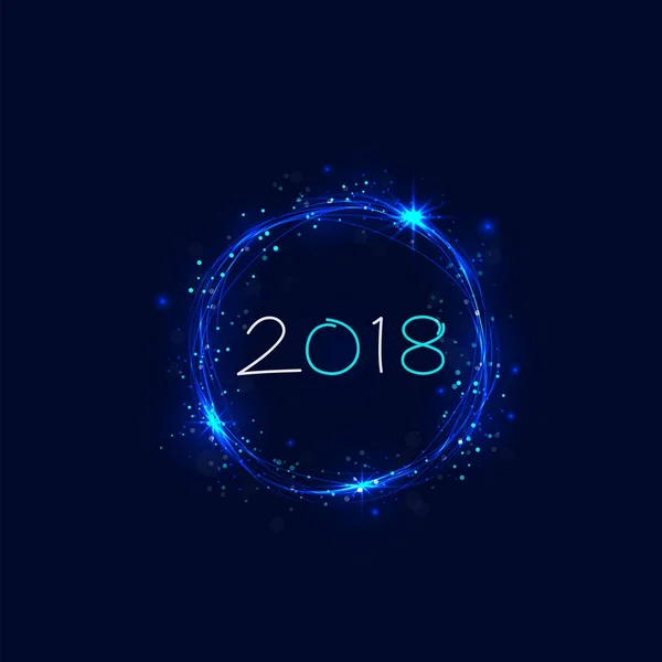 Feliz año nuevo 2018 vacaciones background.2018 Feliz Año Nuevo saludo — Vector de stock
