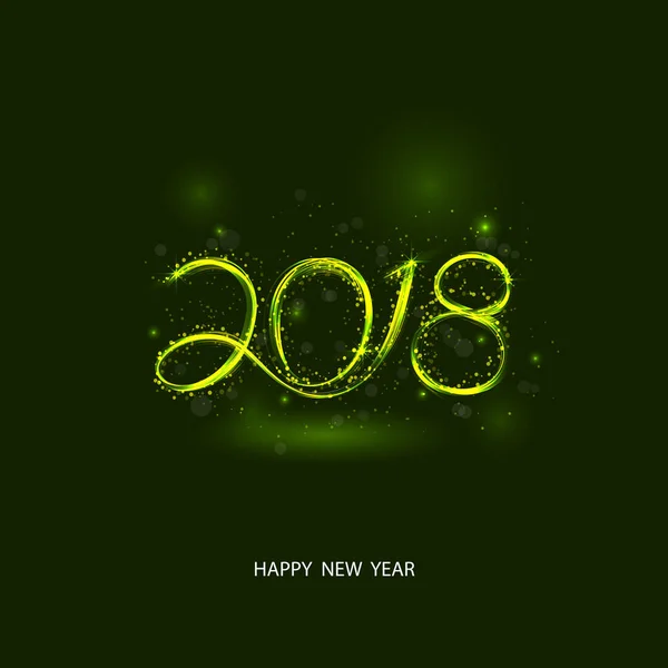 Feliz Año Nuevo 2018 background.Colorful tarjeta de felicitación design.Vec — Vector de stock