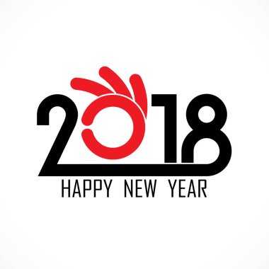 2,0,1 ve 8 ve el tatil arka plan kavramı ile oturum açın. Mutlu 