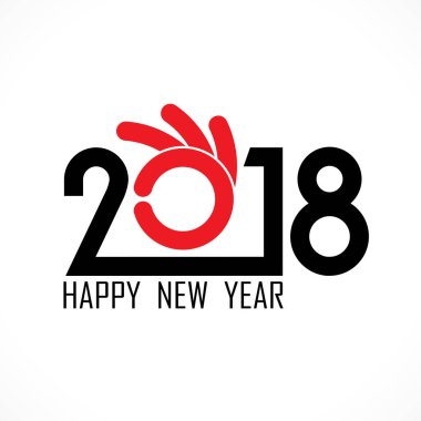 2,0,1 ve 8 ve el tatil arka plan kavramı ile oturum açın. Mutlu 