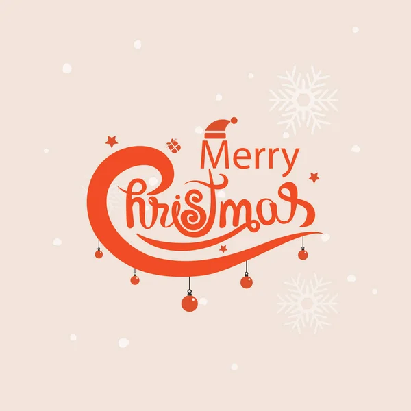 Frohe Weihnachten typografisches Design elements.merry christmas ve — Stockvektor