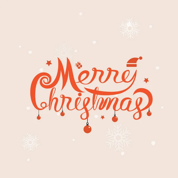 Merry Christmas typografische ontwerp Elements.Merry kerst ve — Stockvector