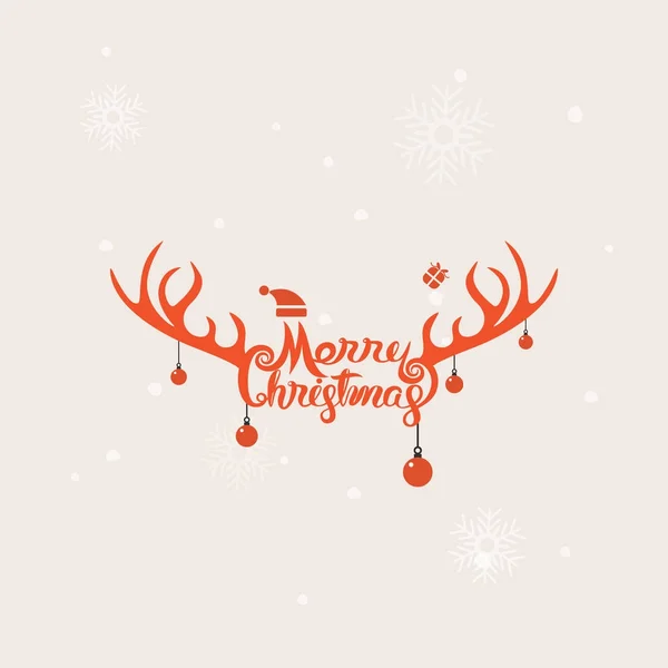 Frohe Weihnachten typografisches Design elements.merry christmas ve — Stockvektor