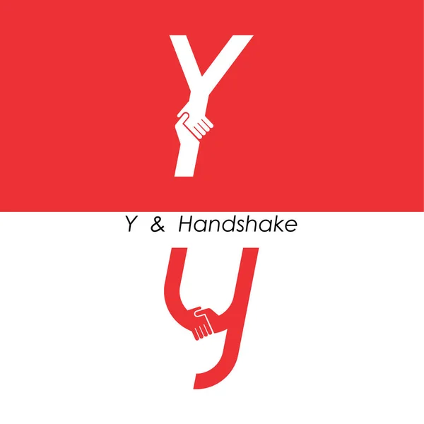 Y-抽象的なアイコン ・手ロゴ デザイン ベクトル テンプレートを文字します。紅茶 — ストックベクタ