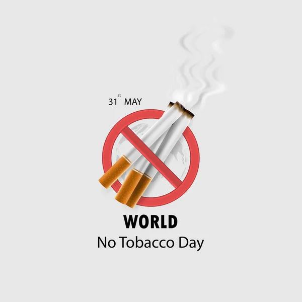 Weltnichtrauchertag Infografik Hintergrunddesign Weltnichtrauchertag Typografische Gestaltungselemente Mai Weltnichtrauchertag Smoking Day — Stockvektor