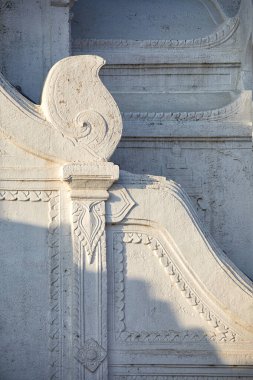 Hsinbyume pagoda, Mingun, Myanmar 'ın bir detayı.