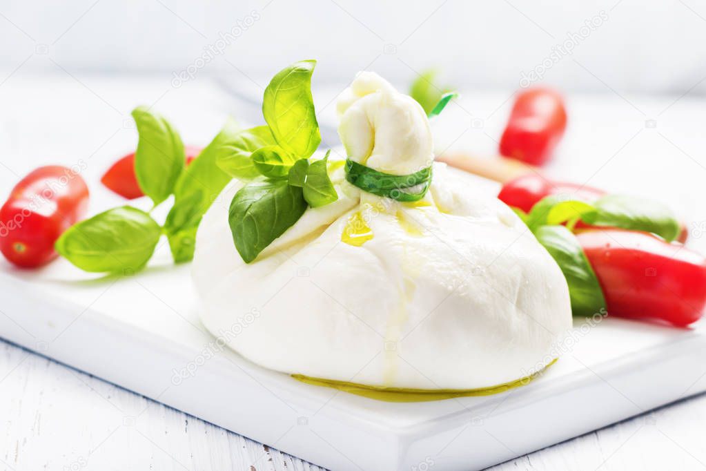 Italian burrata cheese 