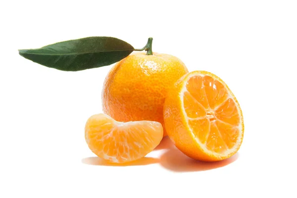 stock image Tangerine on a white background