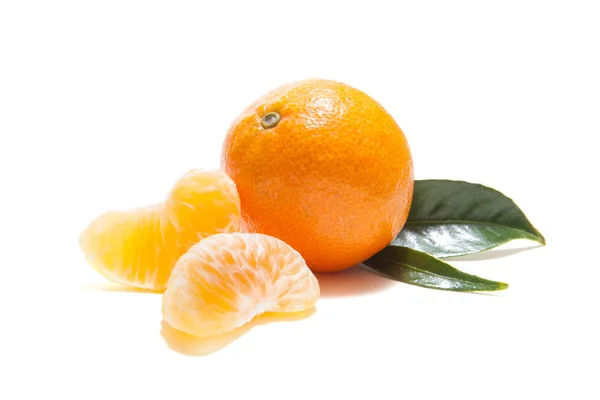 Tangerine White Background — Stock Photo, Image